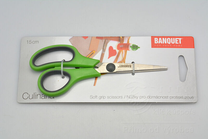 BANQUET Protiskluzové nůžky pro domácnost 15 cm